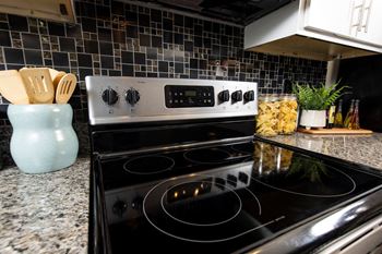 Model glass top stove 